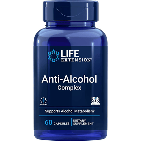 Life Extension Anti-Alcohol Complex - 60 Cápsulas - Haz Tu Pedido