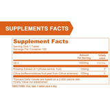 Lovita Vitamin C 1000 mg with Bioflavonoids & Rose Hips - 120 Tabletas Vegetarianas - Haz Tu Pedido
