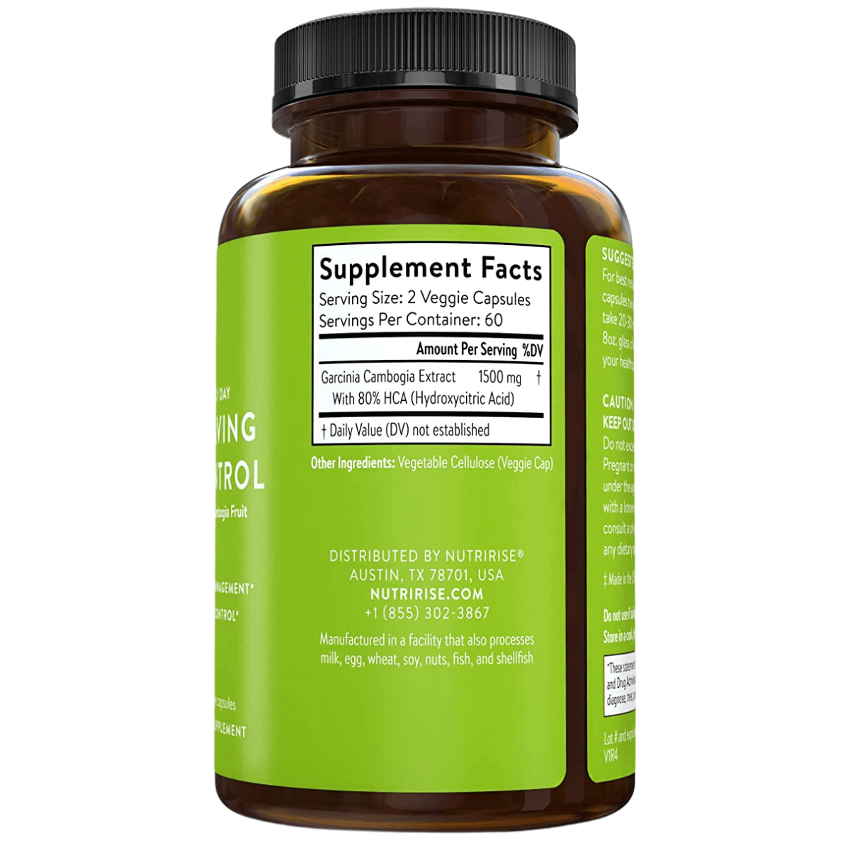 Nutririse Garcinia Cambogia - 120 Cápsulas Vegetales - Haz Tu Pedido