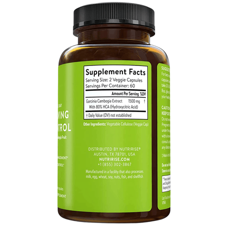 Nutririse Garcinia Cambogia - 120 Cápsulas Vegetales - Haz Tu Pedido