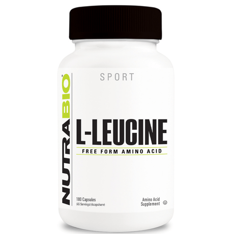 NutraBio L-Leucine - 180 Cápsulas - Haz Tu Pedido
