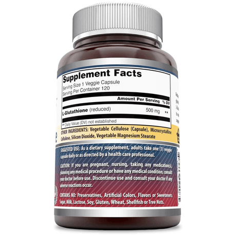 Amazing Nutrition Glutathione 500 mg - Haz Tu Pedido