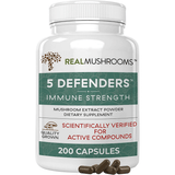 Real Mushrooms 5 Defenders Mushroom - 200 Cápsulas - Haz Tu Pedido
