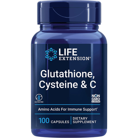 Life Extension Glutathione, Cysteine & C - 100 Cápsulas - Haz Tu Pedido