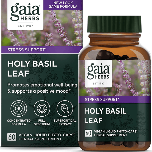 Gaia Herbs Holy Basil Leaf - Haz Tu Pedido