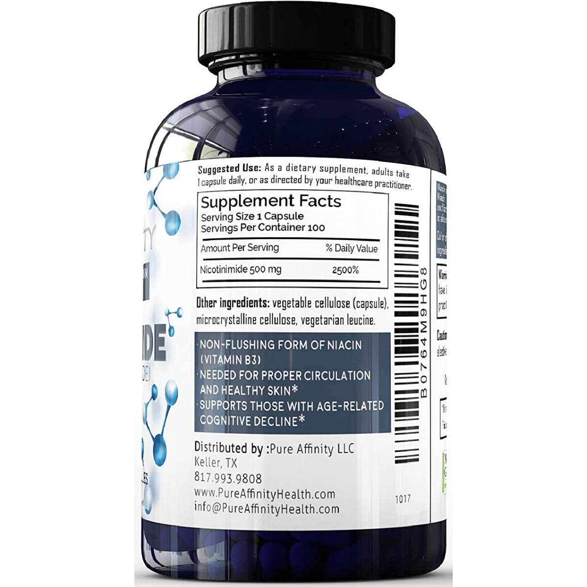 Pure Affinity Nicotinamide 500 Mg - Haz Tu Pedido