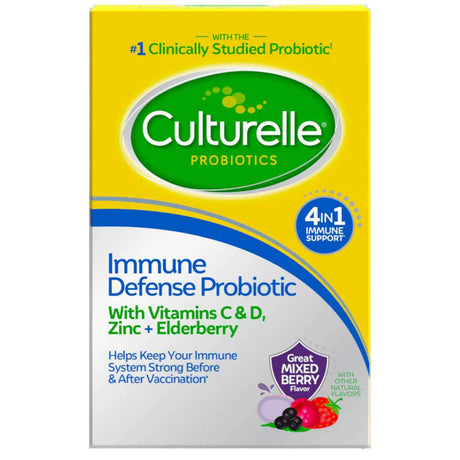 Culturelle Probiótico Defensa Inmunológica - Sabor Bayas - 56 Masticables - Haz Tu Pedido
