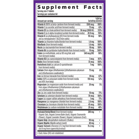 New Chapter Postnatal Multivitamin - Haz Tu Pedido