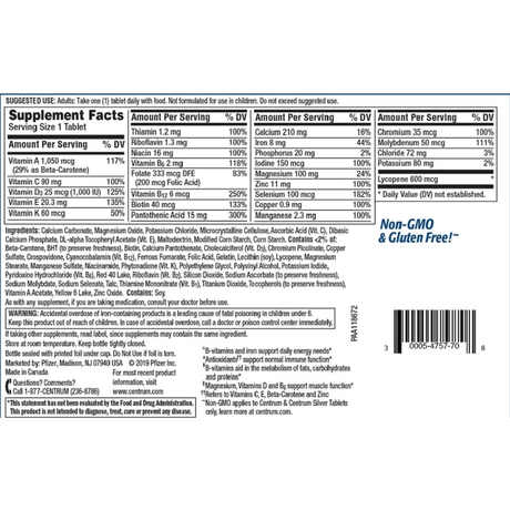 Centrum Multivitamin for Men - 250 Tabletas - Haz Tu Pedido