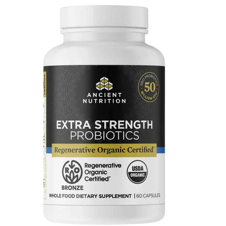 Ancient Nutrition Probióticos Certificados Orgánicos Regenerativos - 60 Cápsulas - Haz Tu Pedido