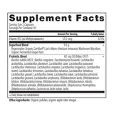 Ancient Nutrition Probióticos Certificados Orgánicos Regenerativos - 60 Cápsulas - Tabla Nutricional - Haz Tu Pedido
