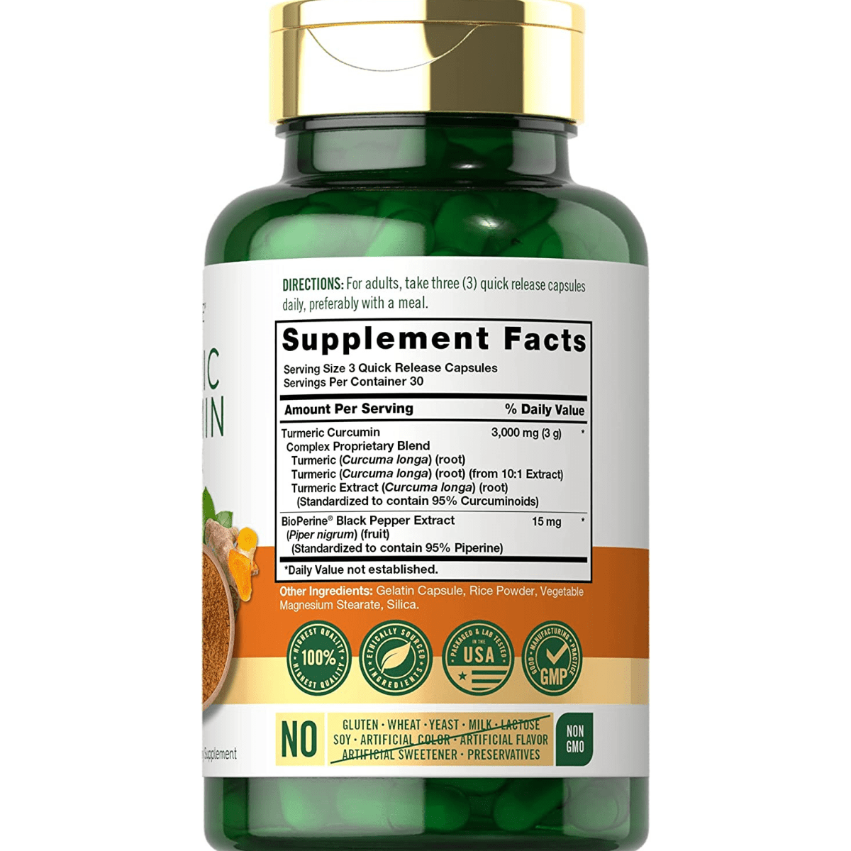 Carlyle Cúrcuma con Bioperina (Turmeric Curcumin with Bioperine) - Haz Tu Pedido