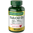 Nature’s Bounty Aceite de Pescado Con Vitamina D3 (Fish Oil + D3) - 90 Cápsulas Blandas - Haz Tu Pedido