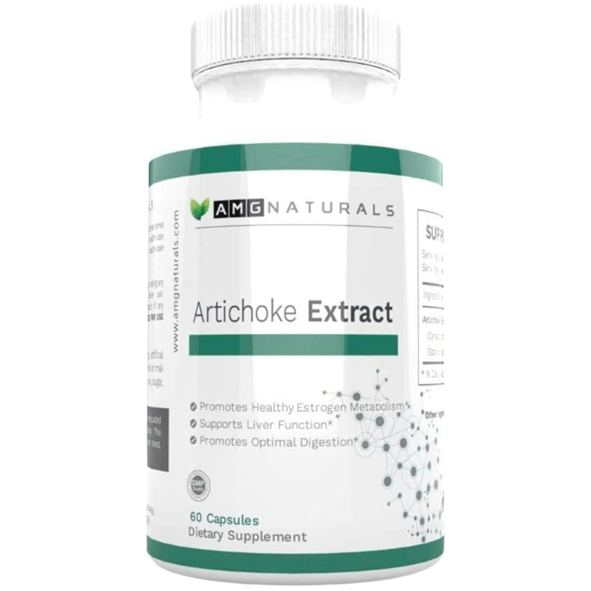 AMG Naturals Extracto de Alcachofa (Artichoke Extract) - 60 Cápsulas - Haz Tu Pedido