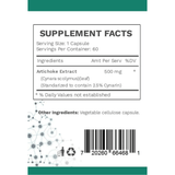 AMG Naturals Extracto de Alcachofa (Artichoke Extract) - 60 Cápsulas - Haz Tu Pedido