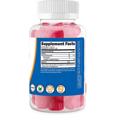 Melatonina - 5 mg - 180 Gomitas - Haz Tu Pedido