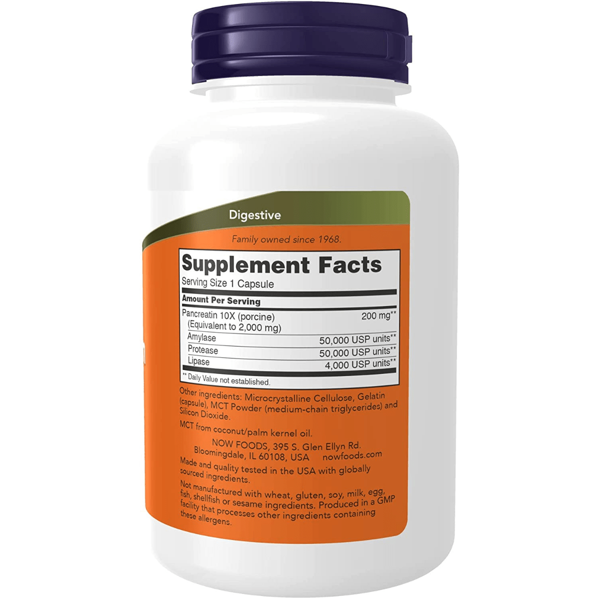 NOW Foods Pancreatina - Haz Tu Pedido