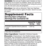 Solaray Semilla de Fenogreco 1240 mg - 180 Cápsulas Veganas - Haz Tu Pedido