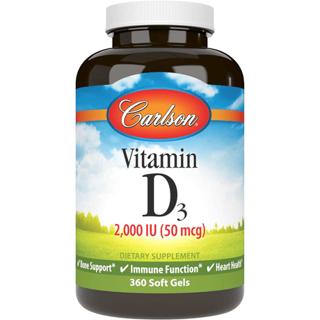 Carlson Vitamina D3, 2000 UI (50 mcg) - Haz Tu Pedido