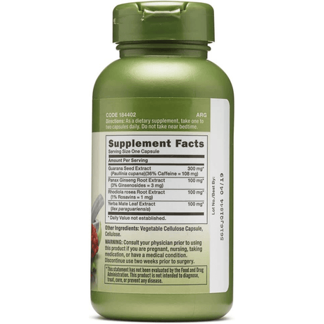 GNC Fórmula energética - 100 Cápsulas - Haz Tu Pedido