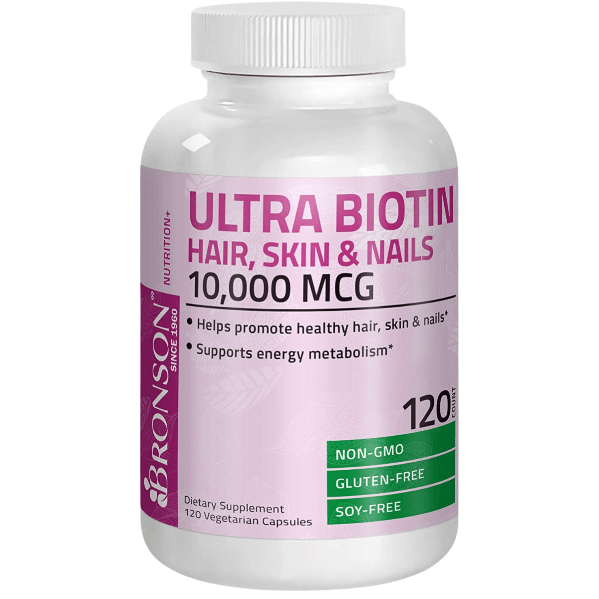 Bronson Biotina 10,000 mcg - 120 Cápsulas Vegetarianas - Haz Tu Pedido