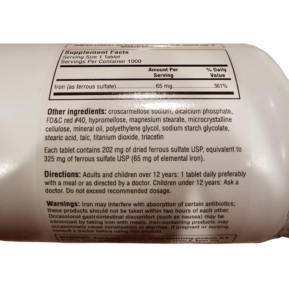 Pharbest Sulfato Ferroso 325 mg - 1000 Tabletas - Haz Tu Pedido