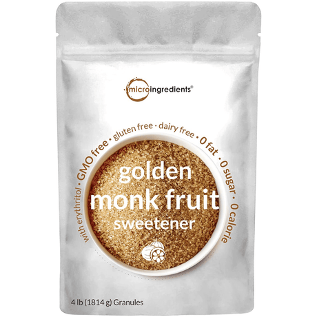 Micro Ingredients Endulzante de Fruta de Monje Dorado - 4 lb - Haz Tu Pedido