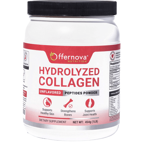 Offernova Nutrition Colágeno Hidrolizado en Polvo - Sin Sabor - 454 g - Haz Tu Pedido