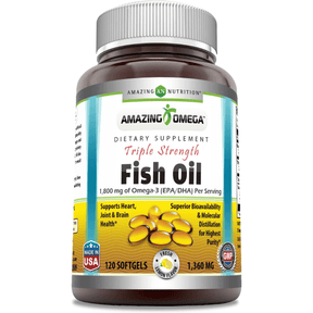 Amazing Nutrition Aceite Pescado Triple Fuerza - Limón - 120 Cápsulas - Haz Tu Pedido