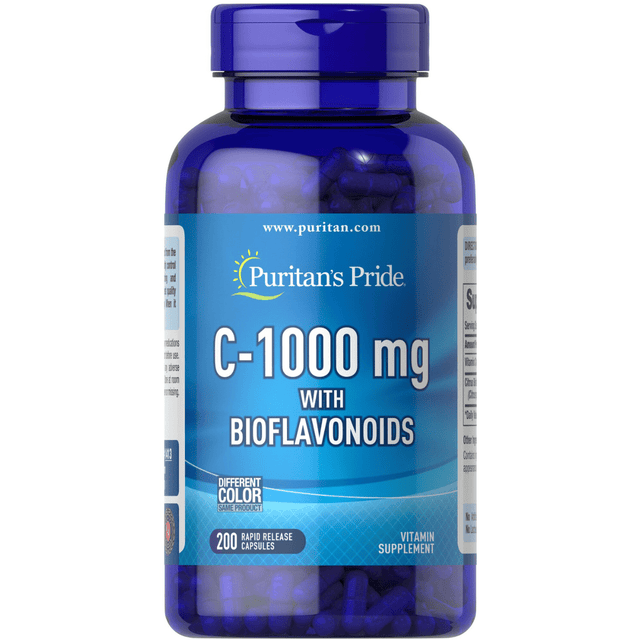 Puritans Pride Vitamina C con Bioflavonoides - 200 Cápsulas - Haz Tu Pedido