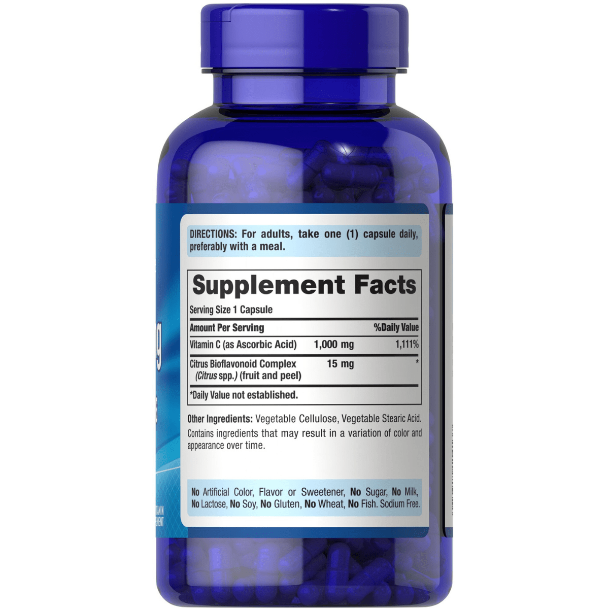 Puritans Pride Vitamina C con Bioflavonoides - 200 Cápsulas - Haz Tu Pedido