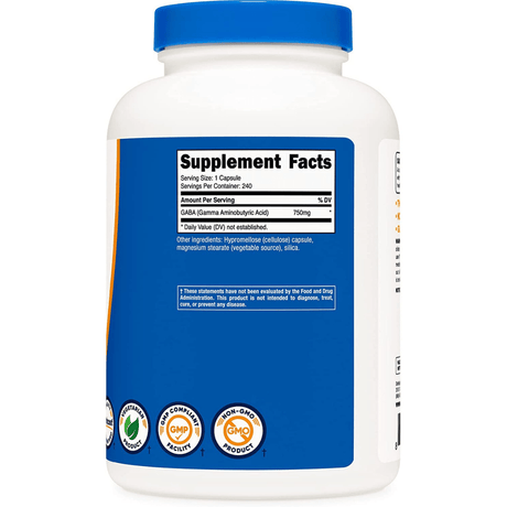 Nutricost GABA - 240 Cápsulas - Haz Tu Pedido