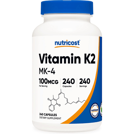 Nutricost Vitamina k2 (MK-4) - 240 Cápsulas - Haz Tu Pedido