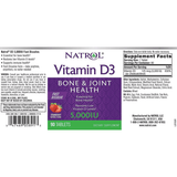Natrol Vitamina D3 125 mcg - Fresa - 90 Tabletas - Haz Tu Pedido