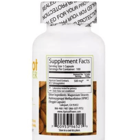 Apricot Power Vitamina B17 - 100 Tabletas - Haz Tu Pedido