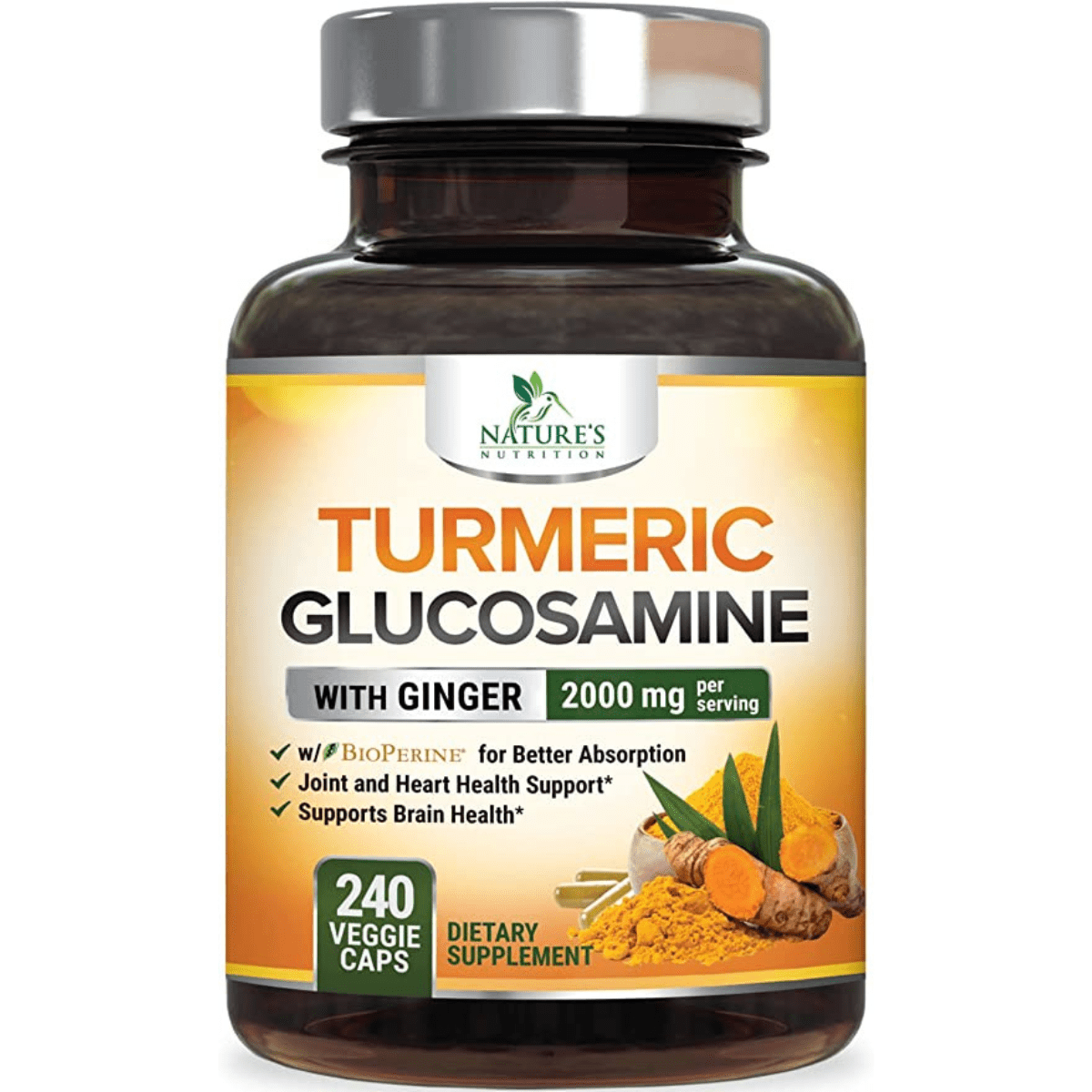 Nature's nutrition Glucosamina con Jengibre 2000 mg - Haz Tu Pedido