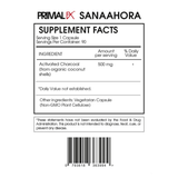 PrimalFX Carbón + Activado 500 mg - 90 Cápsulas - Haz Tu Pedido
