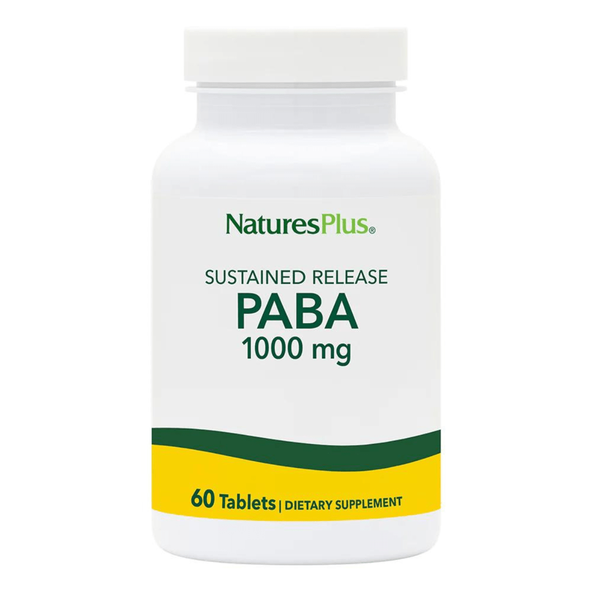 Natures Plus Paba 1000mg - 60 Tabletas - Haz Tu Pedido