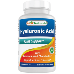 Best Naturals Ácido Hialurónico con Glucosamina y Condroitina - 120 Cápsulas - Haz Tu Pedido