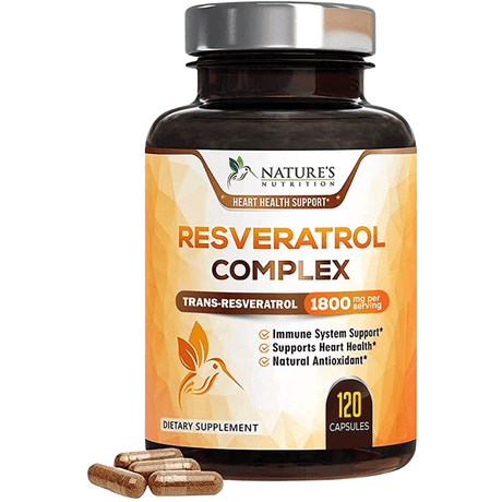 Nature's nutrition Complejo de Resveratrol 1800 mg - 120 Cápsulas - Haz Tu Pedido