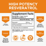 Nature's nutrition Complejo de Resveratrol 1800 mg - 120 Cápsulas - Haz Tu Pedido