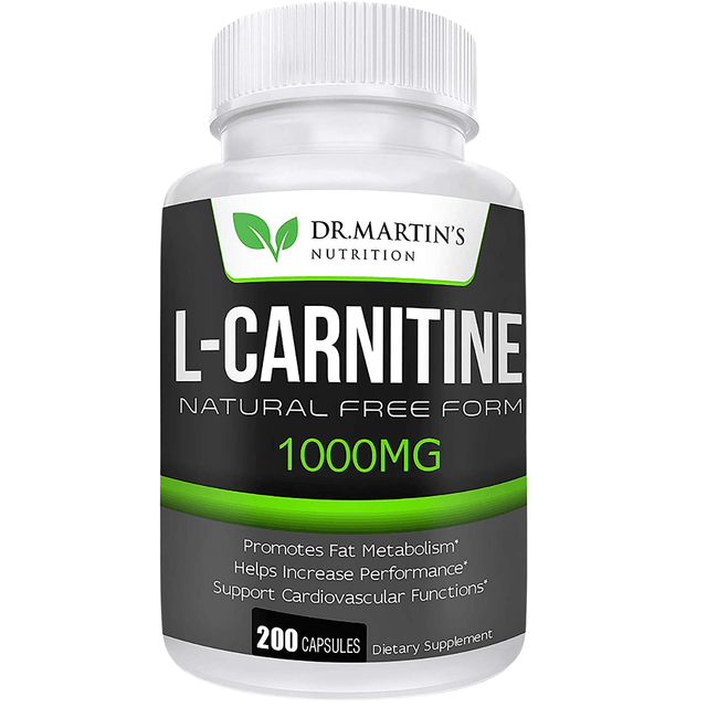 Dr. Martins Nutrition L-Carnitina 1000 mg - 200 Cápsulas - Haz Tu Pedido