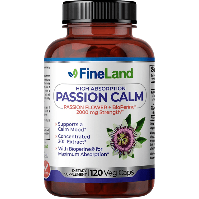 Fineland Flor de la Pasión con Bioperina 2000 mg - 120 Cápsulas - Haz Tu Pedido