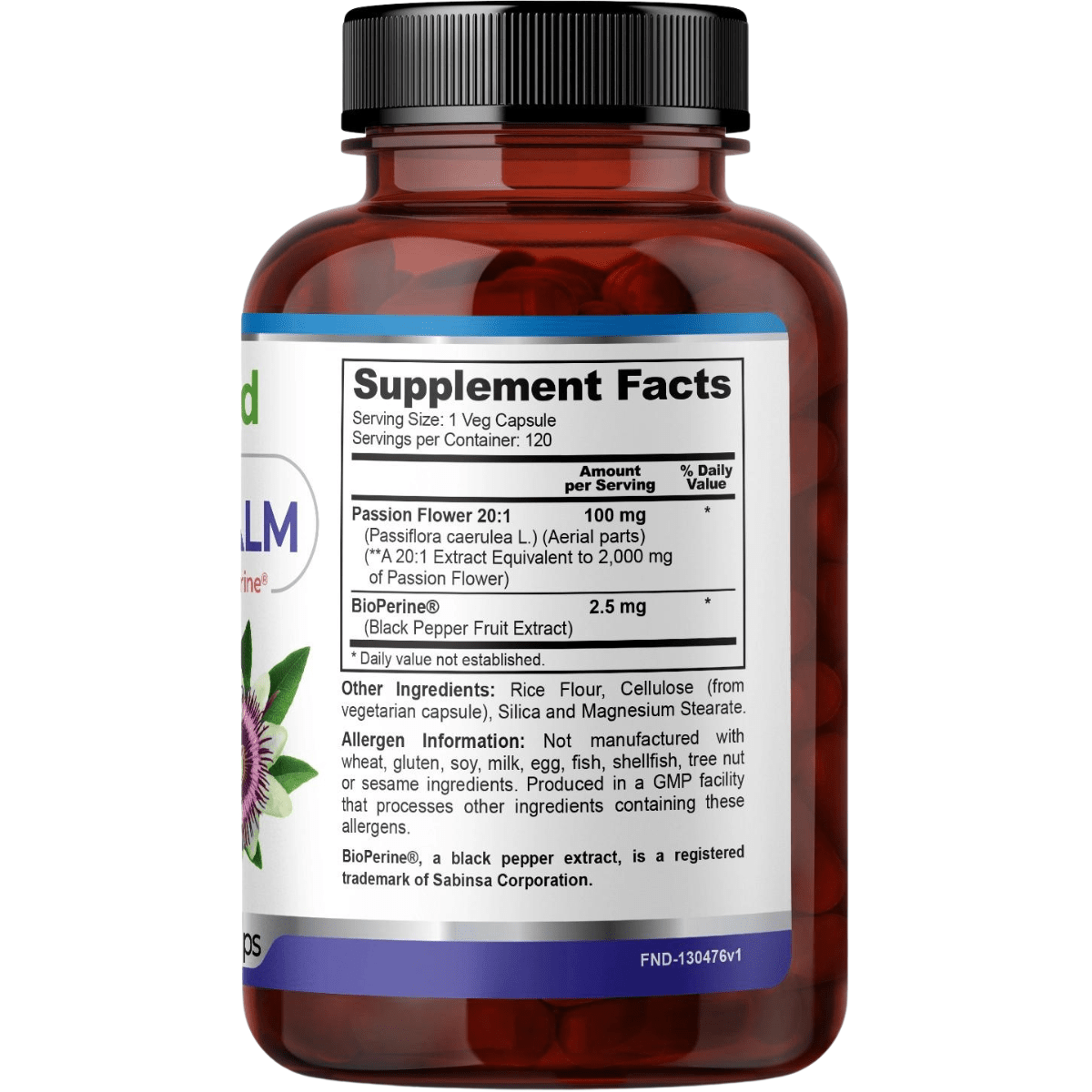 Fineland Flor de la Pasión con Bioperina 2000 mg - 120 Cápsulas - Haz Tu Pedido