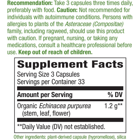 Natures Way Equinácea 1200 mg - Haz Tu Pedido