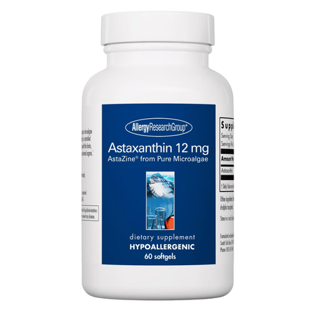 Allergy Research Group Astaxantina -12 mg - 60 Cápsulas - Haz Tu Pedido