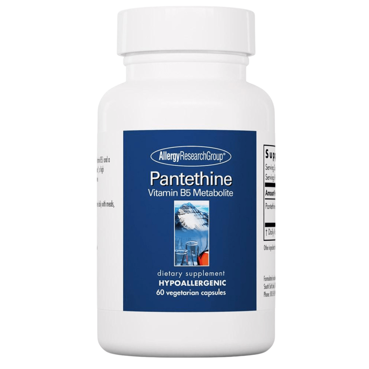 Allergy Research Group Vitamina B5 - 660 mg - 60 Cápsulas - Haz Tu Pedido