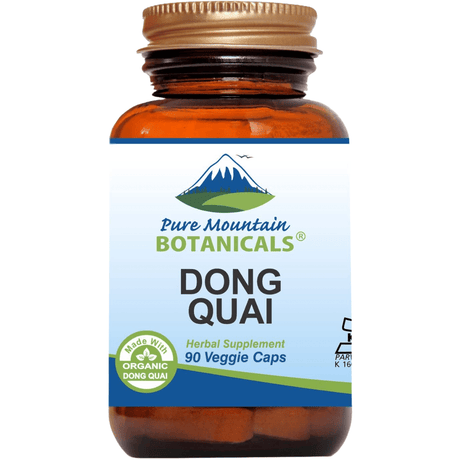 Pure Mountain Botanicals Dong Quai Orgánico - 1000 mg - 90 Cápsulas - Haz Tu Pedido
