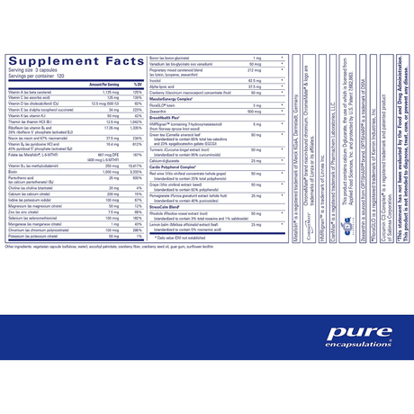 Pure Encapsulations Multivitamínico para Mujeres Mayores de 40 años - Haz Tu Pedido