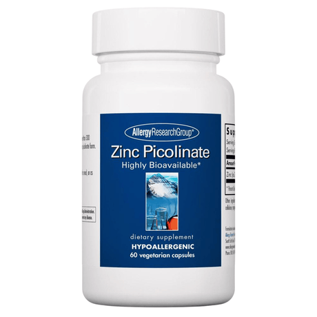 Allergy Research Group Zinc - 25 mg - 60 Cápsulas - Haz Tu Pedido